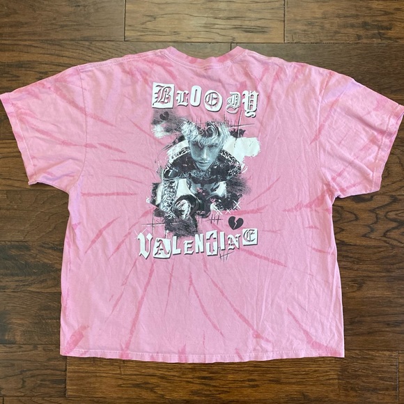 machine gun kelly Other - Machine Gun Kelly “bloody valentine” Barbie pink tie dye t-shirt
